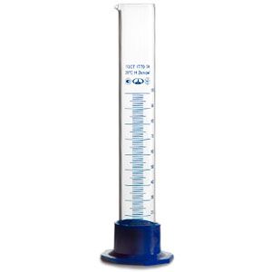 Measuring cylinder on flat/stand 100ml